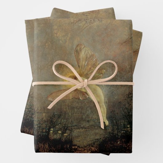 Midzomernacht door Grimshaw,  Victoriaans kunst Inpakpapier Vel (In situ)