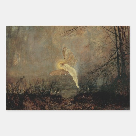 Midzomernacht door Grimshaw,  Victoriaans kunst Inpakpapier Vel (Voorkant)