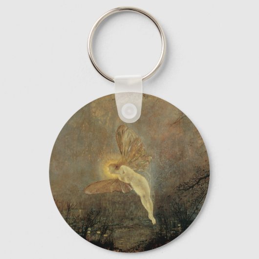 Midzomernacht door Grimshaw,  Victoriaans kunst Sleutelhanger (Voorkant)