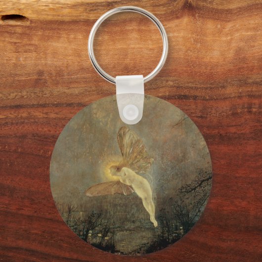 Midzomernacht door Grimshaw,  Victoriaans kunst Sleutelhanger (Achterkant)