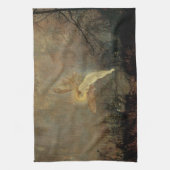 Midzomernacht door Grimshaw, Victoriaans kunst Theedoek (Verticaal)