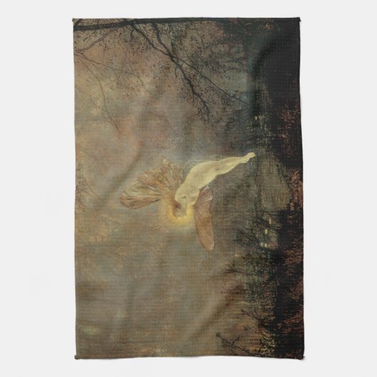 Midzomernacht door Grimshaw,  Victoriaans kunst Theedoek (Verticaal)