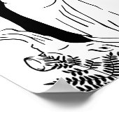 Midzomernacht Dream B&W 36-inch x 12-inch Poster (Hoek)