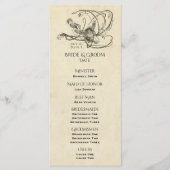 Midzomernacht droom bruiloft programma programmakaart (Voorkant)