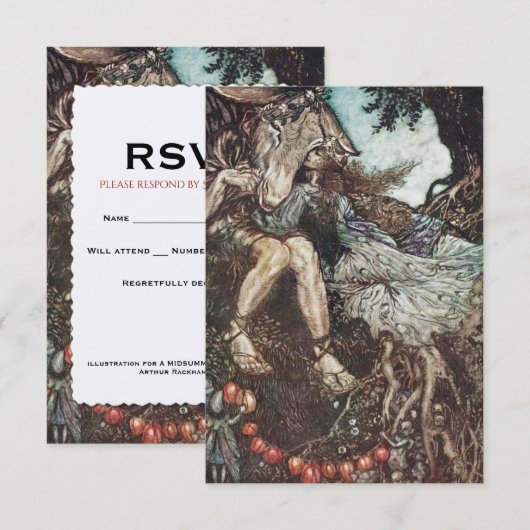 Midzomernacht droom RSVP (Voorkant / Achterkant)