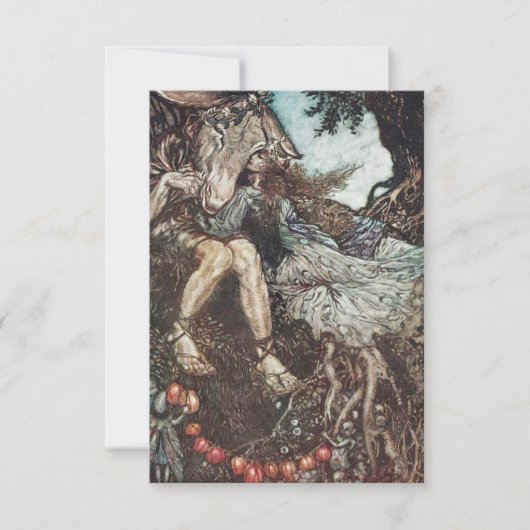 Midzomernacht droom RSVP Kaartje (Voorkant)