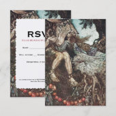 Midzomernacht droom RSVP Kaartje (Voorkant / Achterkant)