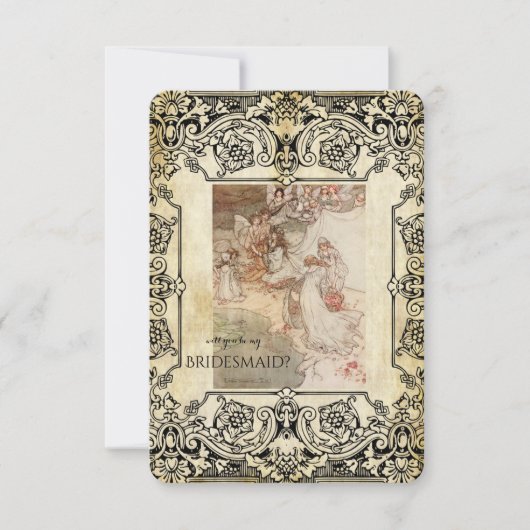 Midzomernacht droom Word jij mijn bruidsmeisje? Kaart (Voorkant)