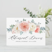 Midzomerperstaaf Floral repetitie dinaal Kaart (Staand voorkant)