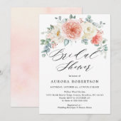 Midzomerperzikpoeder Roze Vrijgezellenfeest Kaart (Voorkant / Achterkant)