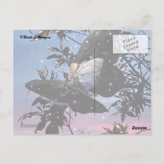 Midzomers Eve. Briefkaart (Achterkant)