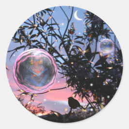 Midzomer's Eve en Fairy Bubbles! Ronde Sticker