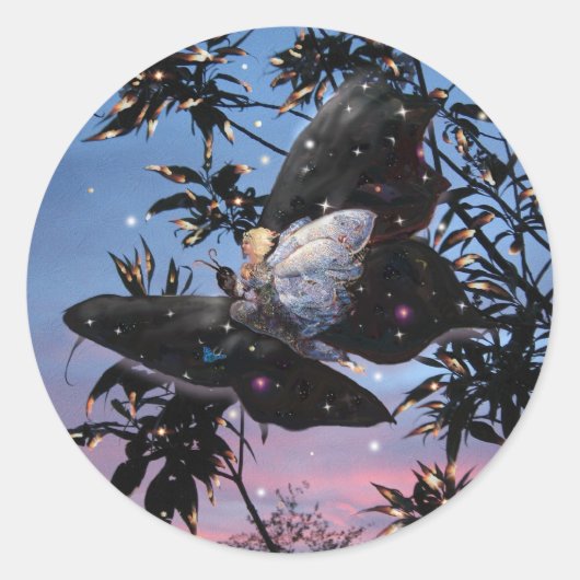 Midzomers Eve. Ronde Sticker (Voorkant)
