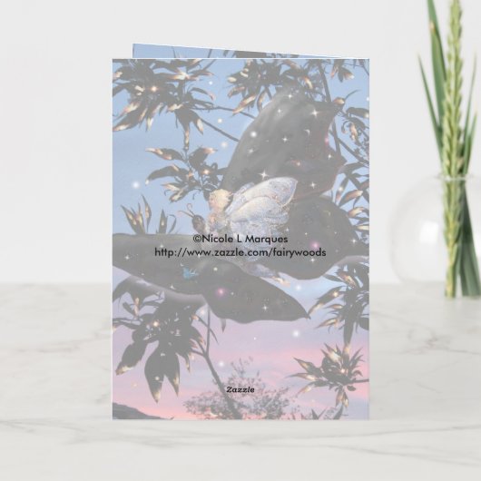 Midzomerse groet kaart (Achterkant)