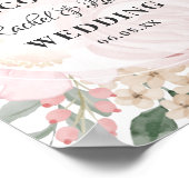 Midzomerse Roos met rondcirkelvorm Poster (Hoek)