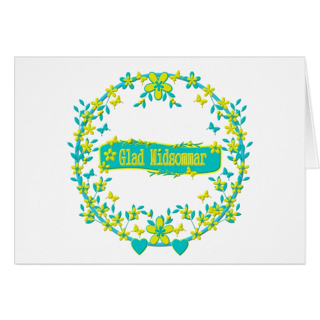 Midzomersymbool zweden (Voorkant Horizontaal)