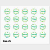 Midzomersymbool zweden diner bord ronde sticker (Vel)