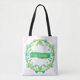 Midzomersymbool zweden Glad midsommar. Tote Bag