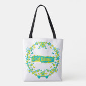 Midzomersymbool zweden Glad midsommar. Tote Bag (Achterkant)