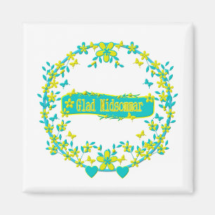 Midzomersymbool zweden magneet