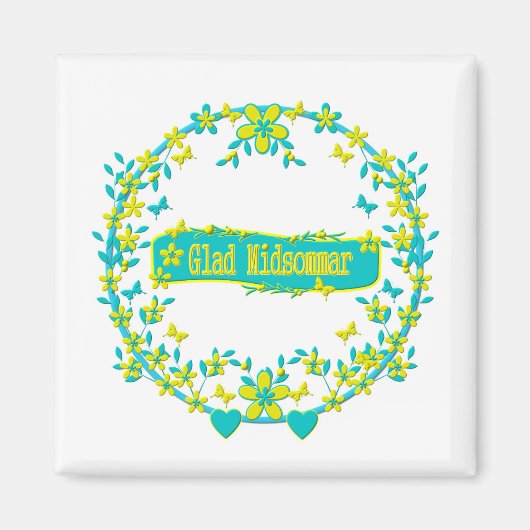 Midzomersymbool zweden magneet (Voorkant)