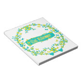 Midzomersymbool zweden notitieblok (Schuin)