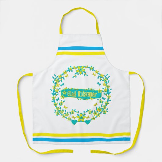 Midzomersymbool zweden schort (Voorkant)