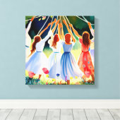 Midzomervreugde Canvas Afdruk (Insitu (Houten vloer))