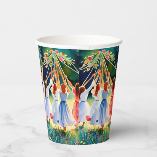 Midzomervreugde Papieren Bekers (Rechts)