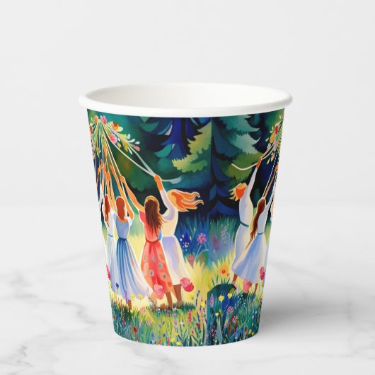 Midzomervreugde Papieren Bekers (Voorkant)