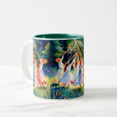 Midzomervreugde Tweekleurige Koffiemok (Voorkant links)