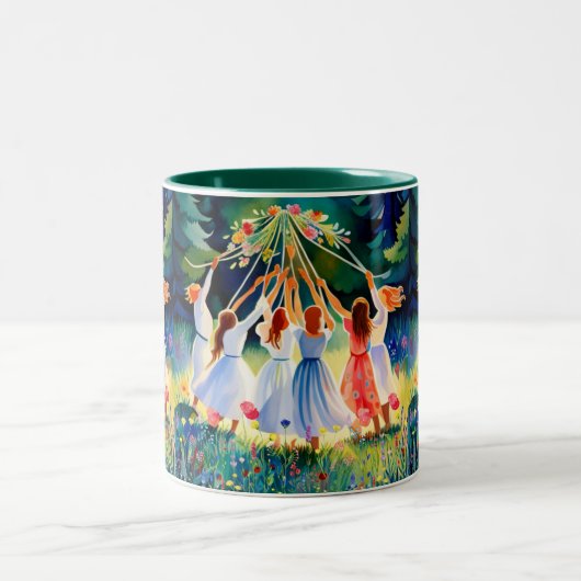 Midzomervreugde Tweekleurige Koffiemok (Center)