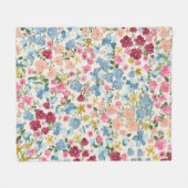 Midzomerweide, bloeiend plant. fleece deken (Voorkant (Horizontaal))