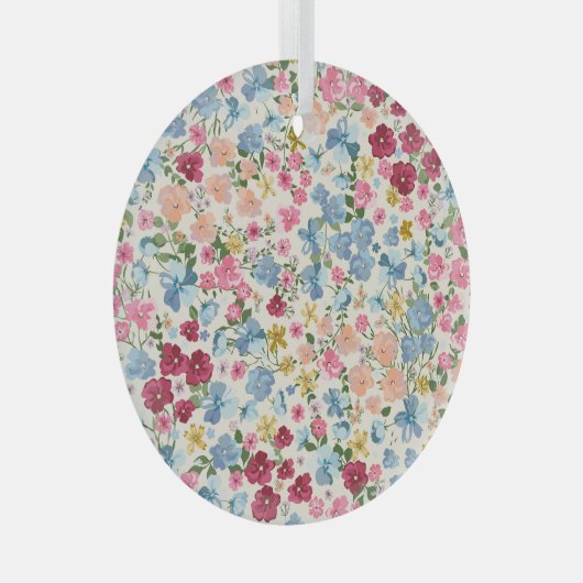 Midzomerweide, bloeiend plant. glas ornament (Voorkant Rechts)