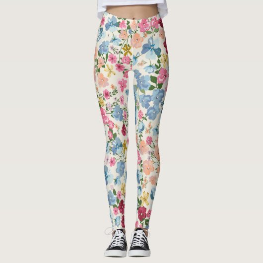 Midzomerweide, bloeiend plant. leggings (Voorkant)