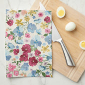 Midzomerweide, bloeiend plant. theedoek (Quarter Fold)