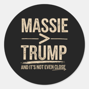 Mie meer dan Trump en het is niet eens close Ronde Sticker
