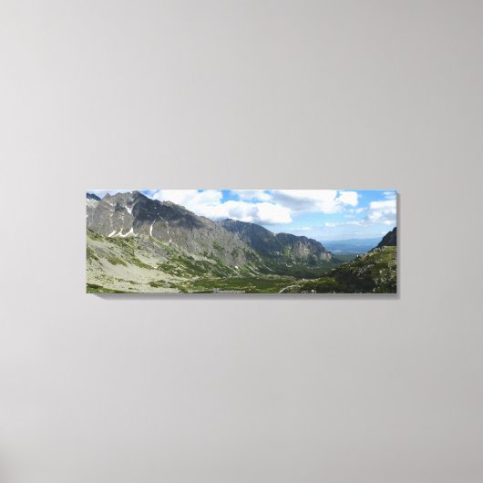 Mieguszowiecka Valley, Hoge Tatras Canvas Afdruk (Voorkant)