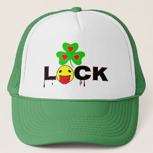 § MIELICK the Lucky Irish Shamrock Fun Trucker Hat Pet (Voorkant)