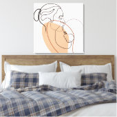 Mier- en baby dovasthechtenziekenhuiswandkunst canvas afdruk (Insitu (Slaapkamer))