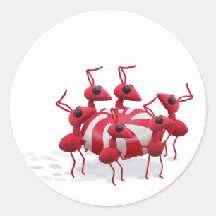 Mier en Snoep Sticker