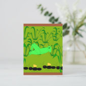 mier en sprinkhaan briefkaart (Staand voorkant)