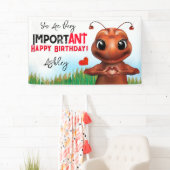Mier Gebarentaal Kinderen Verjaardag Spandoek (Insitu)