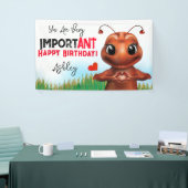 Mier Gebarentaal Kinderen Verjaardag Spandoek (Beurs)