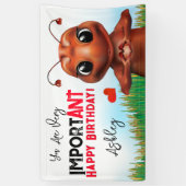 Mier Gebarentaal Kinderen Verjaardag Spandoek (Verticaal)