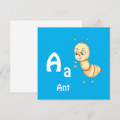 Mier personaliseer ABC: Letter A - Voeg je naam to (Voorkant / Achterkant)