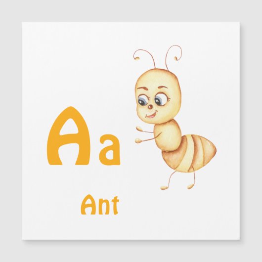 Mier personaliseer ABC: Letter A - Voeg je naam to (Voorkant)