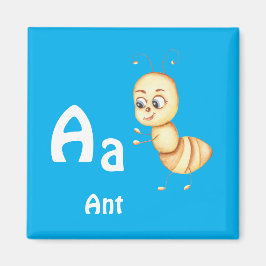 Mier personaliseer ABC: Letter A - Voeg je naam to Magneet