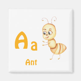 Mier personaliseer ABC: Letter A - Voeg je naam to Magneet