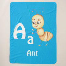Mier personaliseer ABC: Letter A - Voeg uw naam to